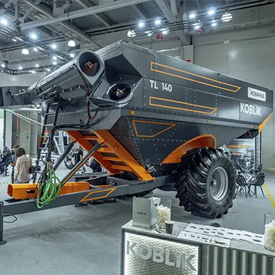 KOBLiK GROUP presented a new chaser bin with a minimally damaging auger