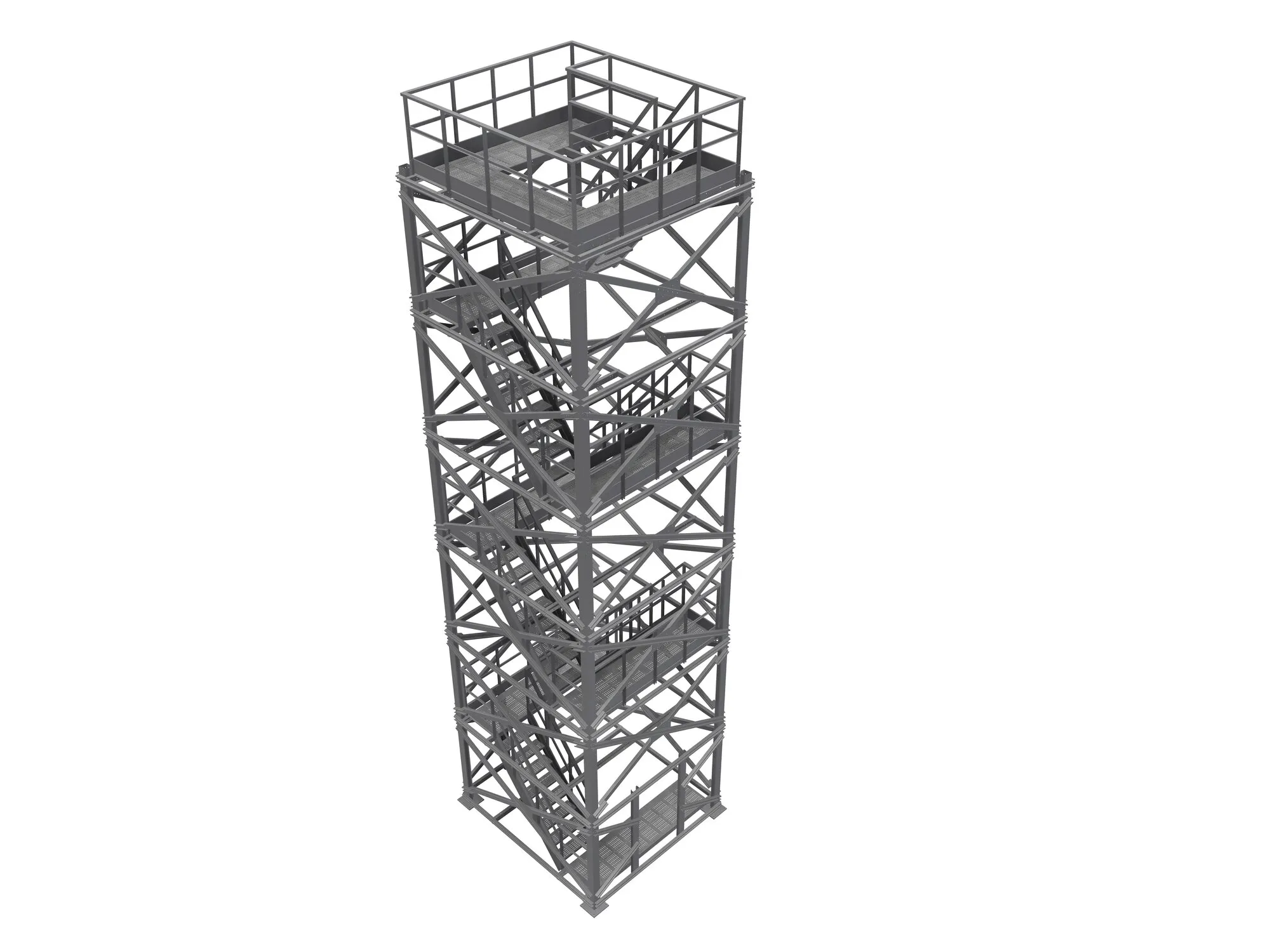Bucket elevator towers