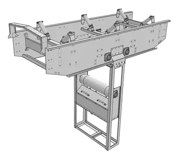 B серия Натяжная станция дополнительная.png Additional take-up unit — B series open belt conveyors