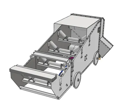 B серия Разгрузочная тележка.png Discharge trolley — B series open belt conveyors