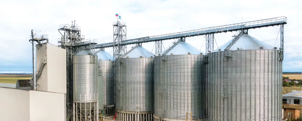 Photo Grain-intake elevator complex 