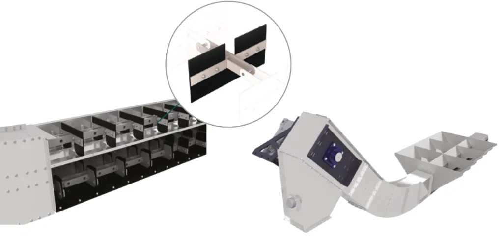 Component detail — KSI series scraper conveyors