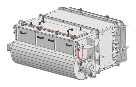 BR Натяжная станция.png Take-up unit — BR series enclosed belt conveyors