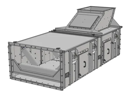 BR Секция загрузочная.png Loading section — BR series enclosed belt conveyors