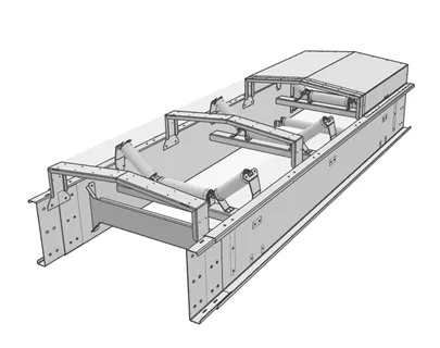 B серия Секция удлинения.png Extension section — B series open belt conveyors
