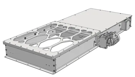K Задвижки конечные промежуточные.png End and intermediate slide gates — K series chain conveyors